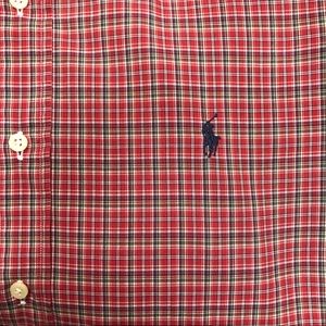 Ralph Lauren Plaid Button Down Shirt - Red